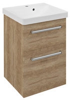 THEIA Szafka umywalkowa 46,4x70x44,2cm, 2 szuflady, dąb Alabama