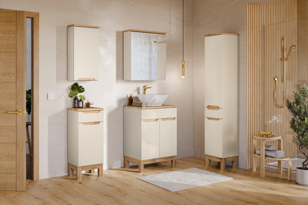 Szafka wysoka 2 drzwi 1 szuflada