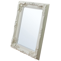 Rzeźbione lustro Louis w kolorze kremowym 1190 x 890 mm