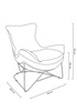 Fotel OTILIA STAND VELVET czarny
