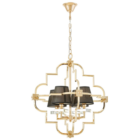 LAMPA WISZĄCA NOWOCZESNA CZARNO-ZŁOTA BALTIMORE W4