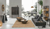 BIZZOTTO Stolik kawowy LANCASTER 70 cm – szary, drewno z recyklingu, nowoczesny design