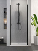 Drzwi prysznicowe SUPERIA BLACK 80x195 szkło czyste 6mm z powłoką