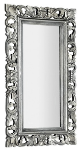 SAMBLUNG Lustro w ramie, 40x70cm, srebro