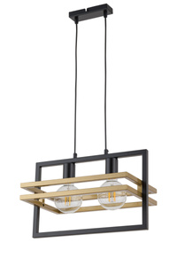 MERCI 2 lampa wisząca czarny złoty