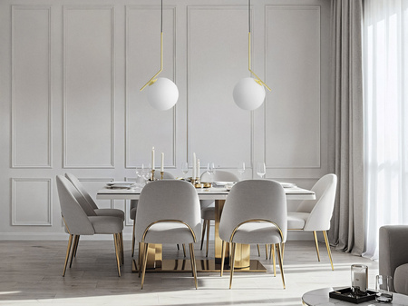 NOWOCZESNA LAMPA WISZĄCA KLASYCZNE ZŁOTO SORENTO D25