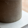LED 3 Wick Candle Warm Grey 150x150x150mm