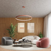 Żyrandol RIO 110 ochra czerwona LED 3000K