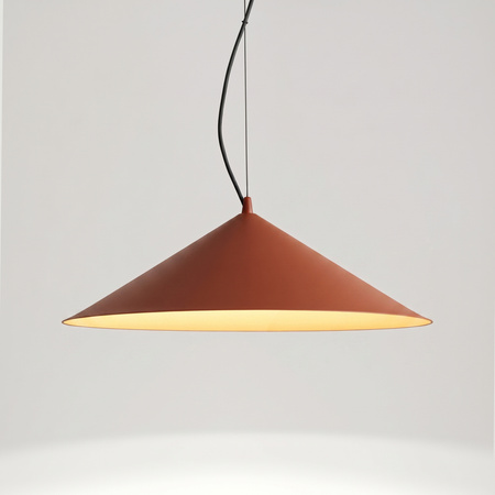 Lampa wisząca FINT ochra czerwona LED 4000K