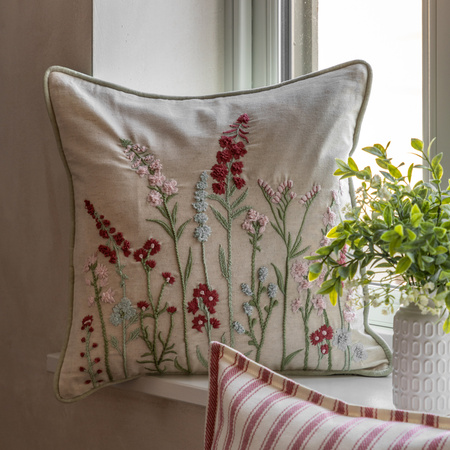Kilnsey Embroidered Meadow Cushion 450x450mm
