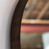 Helsinki Arch Leaner Wirror Walnut 600x60x1600mm