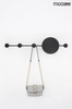 MOOSEE lampa ścienna SHADOW HANG z wieszakiem czarna
