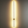 Lampa ścienna SPARO 100 cm - kinkiet złoty,  prosty, długi LED