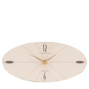 Greenwich Mantel Clock Oak Stripe 130x270x55mm