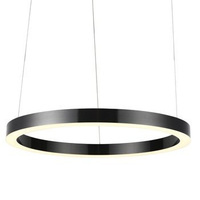 Lampa wisząca CIRCLE 80 cm - LED, ring tytanowy