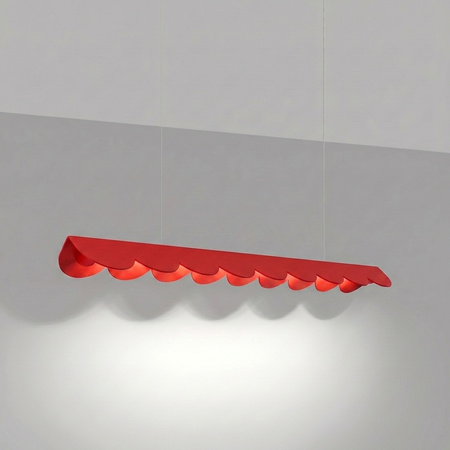 Lampa wisząca BISCUIT 100 czerwona LED 4000K