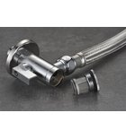 Zawór kulowy narożny 1/2 "x3/8", z filtrem, para, chrom