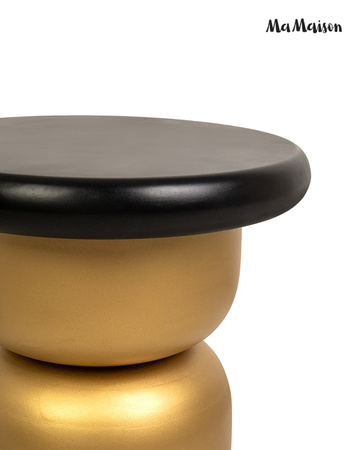 MaMaison stolik LEONARDO 39 czarny /      złoty