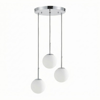 NOWOCZESNA POTRÓJNA LAMPA CHROMOWANA FREDICA W3