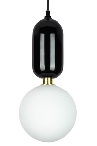 Lampa wisząca BOY M Fi 25 czarna - LED, szkło, metal
