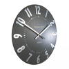 Mulberry Wall Clock Graphite Silver 20in