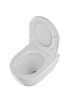 Miska WC VORTEX z deską wisząca owalna biały połysk CANEO TR2196DF