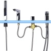 Bateria wannowa 4-otworowa, chrom