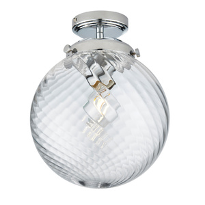 Lampa sufitowa Milston – chrom, 24 × 24 × 30 cm