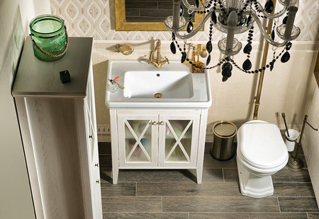 CROSS szafka umywalkowa 70x81x47cm, starobiała