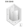 KABINA AVEXA GOLD SHINE PIĘCIOKĄTNA P 100x80x200 CZYSTE 6mm ACTIVE SHIELD