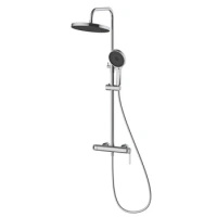 Deszczownica z baterią prysznicową dwufunkcyjną, chrom