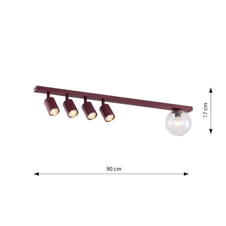 BASTER 5 BURGUNDY TRANSPARENT