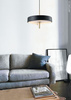 Lampa wisząca ARTDECO 35 cm - biało - złota do salonu