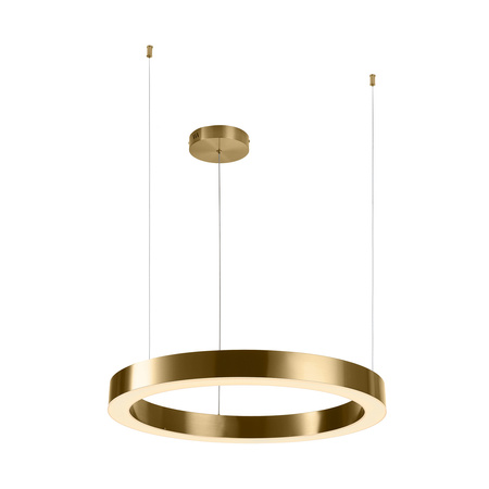 Lampa wisząca CIRCLE 60 cm - LED, ring mosiądz szczotkowany
