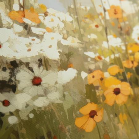 Wildflower Reflections Framed Canvas 500x30x500mm