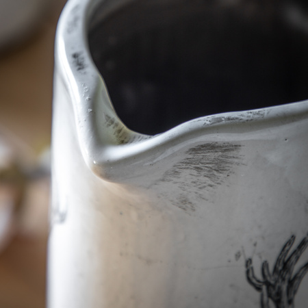 Stag Pitcher Vase Large Distressed 230x195x295mm