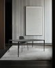 Stół SLIM 140x80 czarny - ceramiczny marmur, aluminium