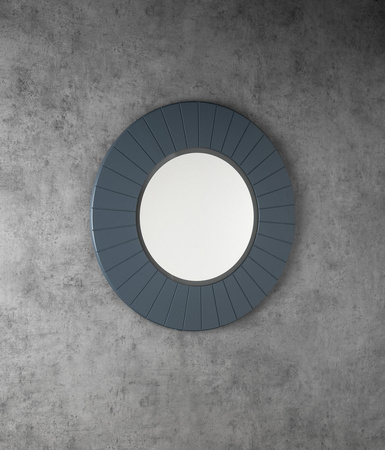 LUMIRO STRIP okrągłe lustro z oświetleniem LED w ramie średnica 90cm, siena