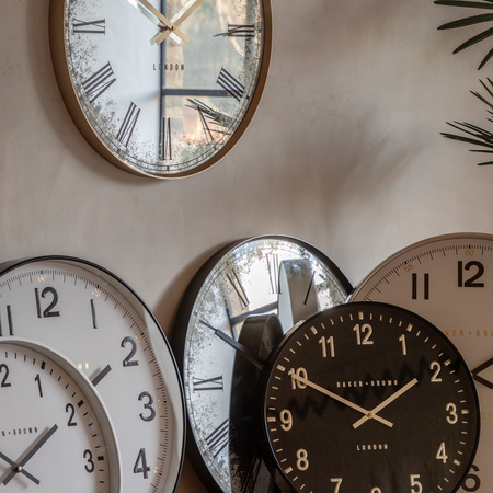 Whitby Wall Clock Black 50cm