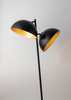 SFERA lampa podłogowa czarny/złoty