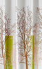 Zasłonka prysznicowa 180x180cm, poliester, biała/zielona, drzewo