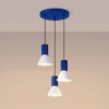 Lampa wisząca ESTRIA 3P biała/ultramaryna