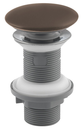 Odpływ umywalkowy 5/4", klik-klak, ceramiczny korek, 20-70mm, brazowy