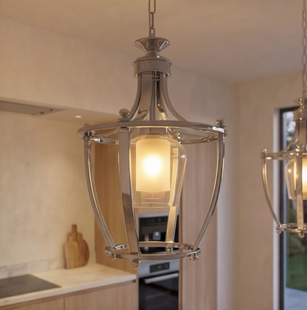 LAMPA WISZĄCA LOFT CHROMOWANA BROOKLYN L1