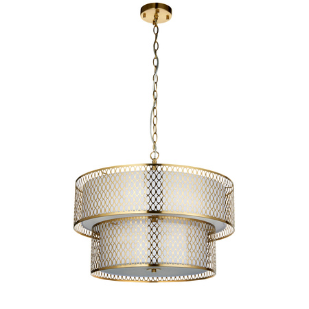 Cordero 6 Pendant Light Gold/White