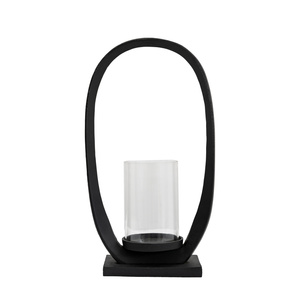 Duża latarnia Hooper, czarna, 225 x 110 x 415 mm