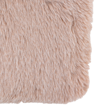 Pled ze sztucznego futra Juniper – przygaszony róż, 130 × 150 cm