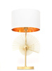 GLAMOUR LAMPA NOCNA BIAŁO-ZŁOTA FONTI