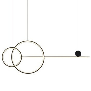 Lampa wisząca NEW AGE LED 120 cm - oprawa sufitowa czarna