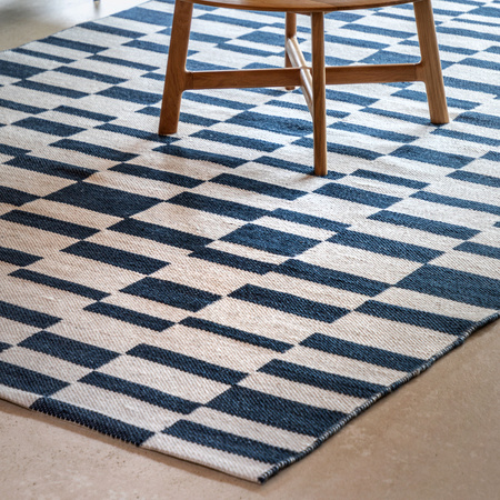 Kingston Jacquard Rug Blue 1600x2300mm